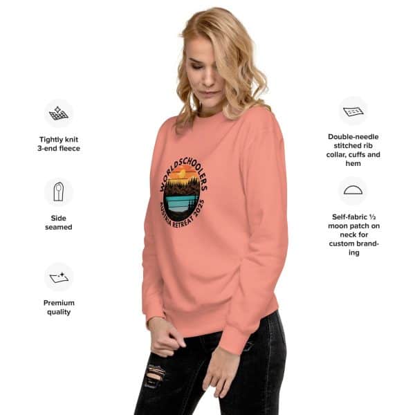 Austria 2025 | Landscape logo - Black Font | Unisex Premium Sweatshirt