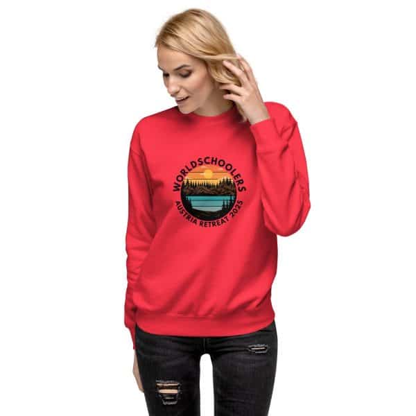 Austria 2025 | Landscape logo - Black Font | Unisex Premium Sweatshirt