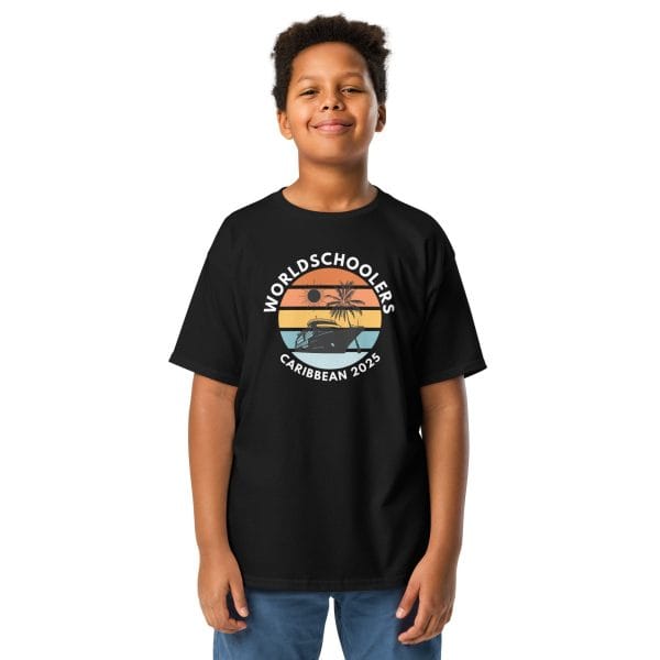 Caribbean 2025 | White Font | Youth classic tee