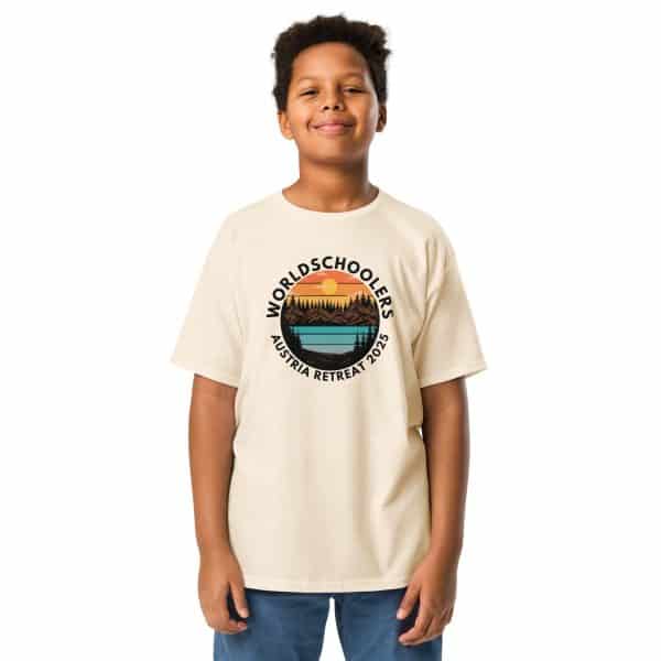 Austria 2025 | Landscape logo - Black Font | Youth classic tee