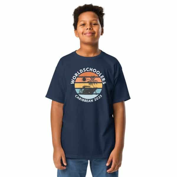 Caribbean 2025 | White Font | Youth classic tee
