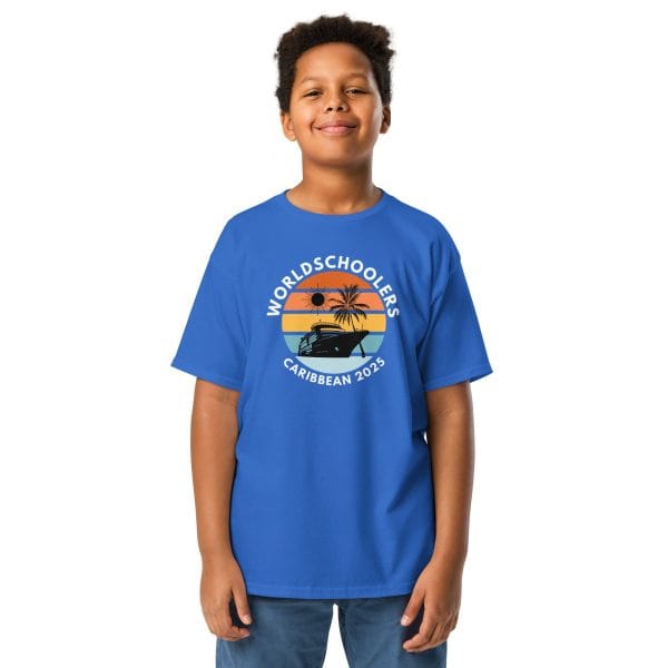 Caribbean 2025 | White Font | Youth classic tee