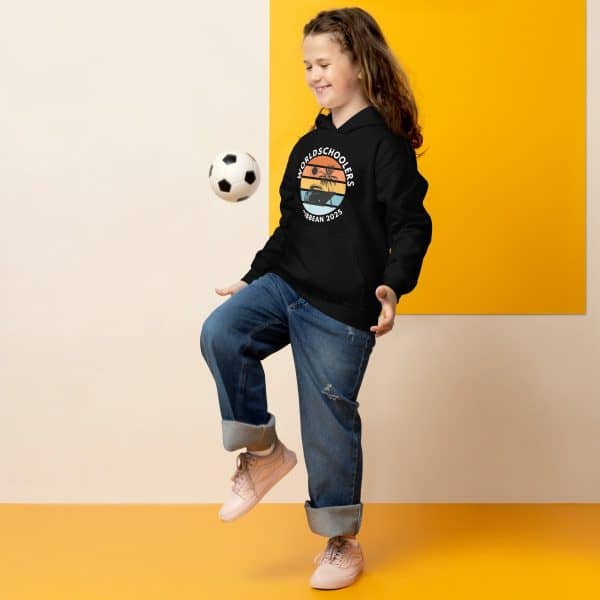 Caribbean 2025 | White Font | Youth heavy blend hoodie
