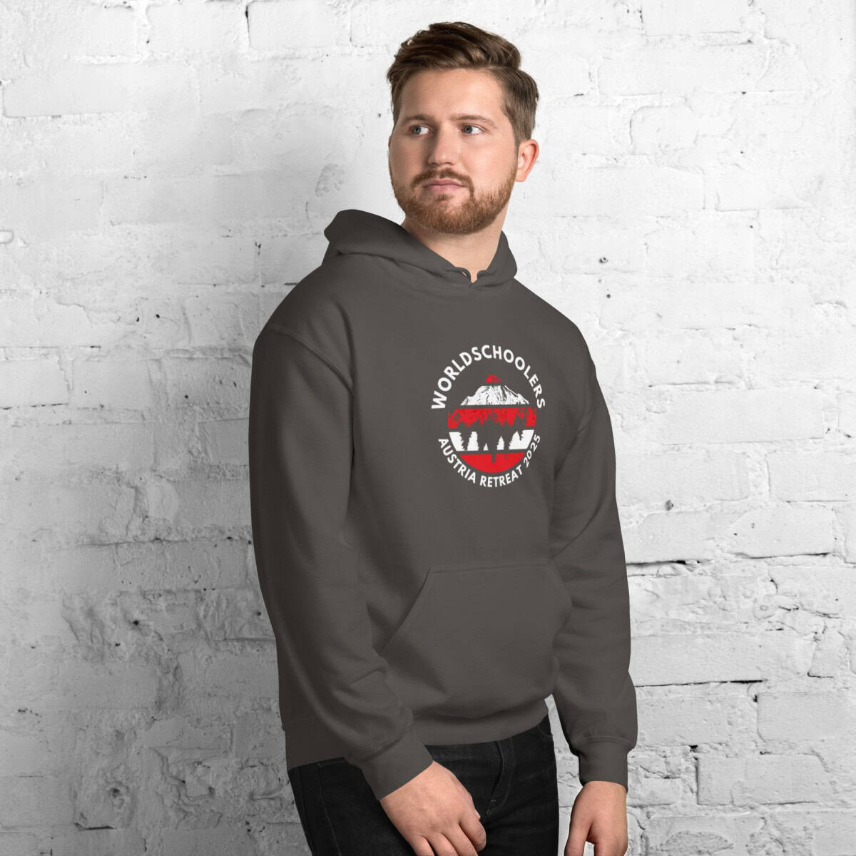 Austria 2025 | Official Red logo - White Font | Unisex Hoodie