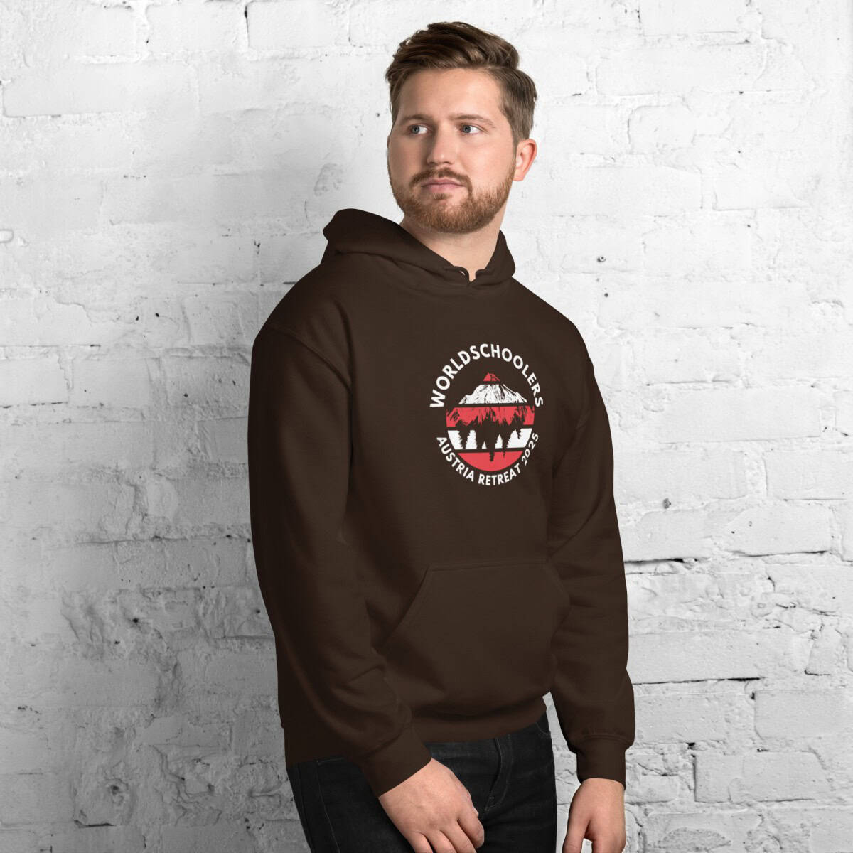Austria 2025 | Official Red logo - White Font | Unisex Hoodie