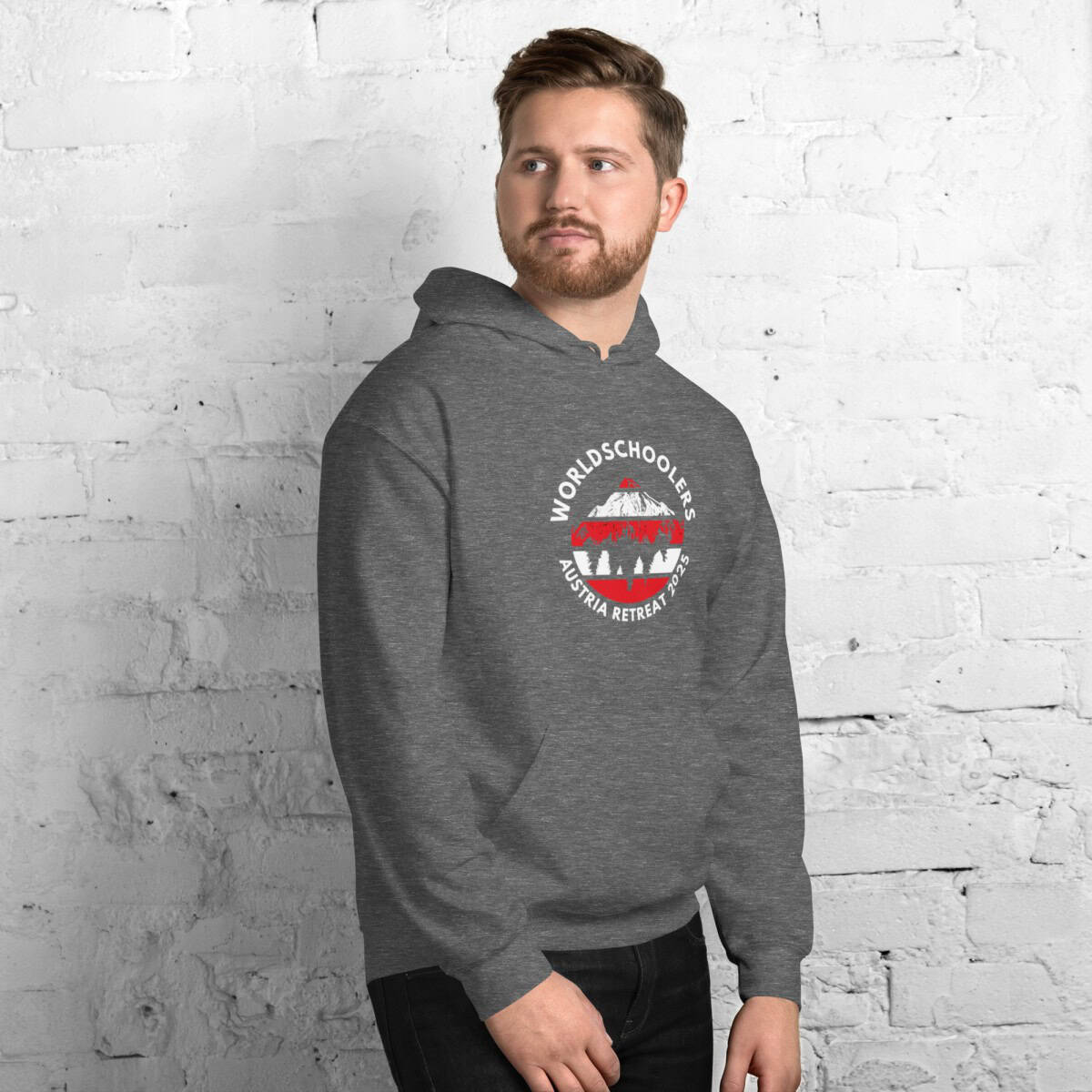 Austria 2025 | Official Red logo - White Font | Unisex Hoodie