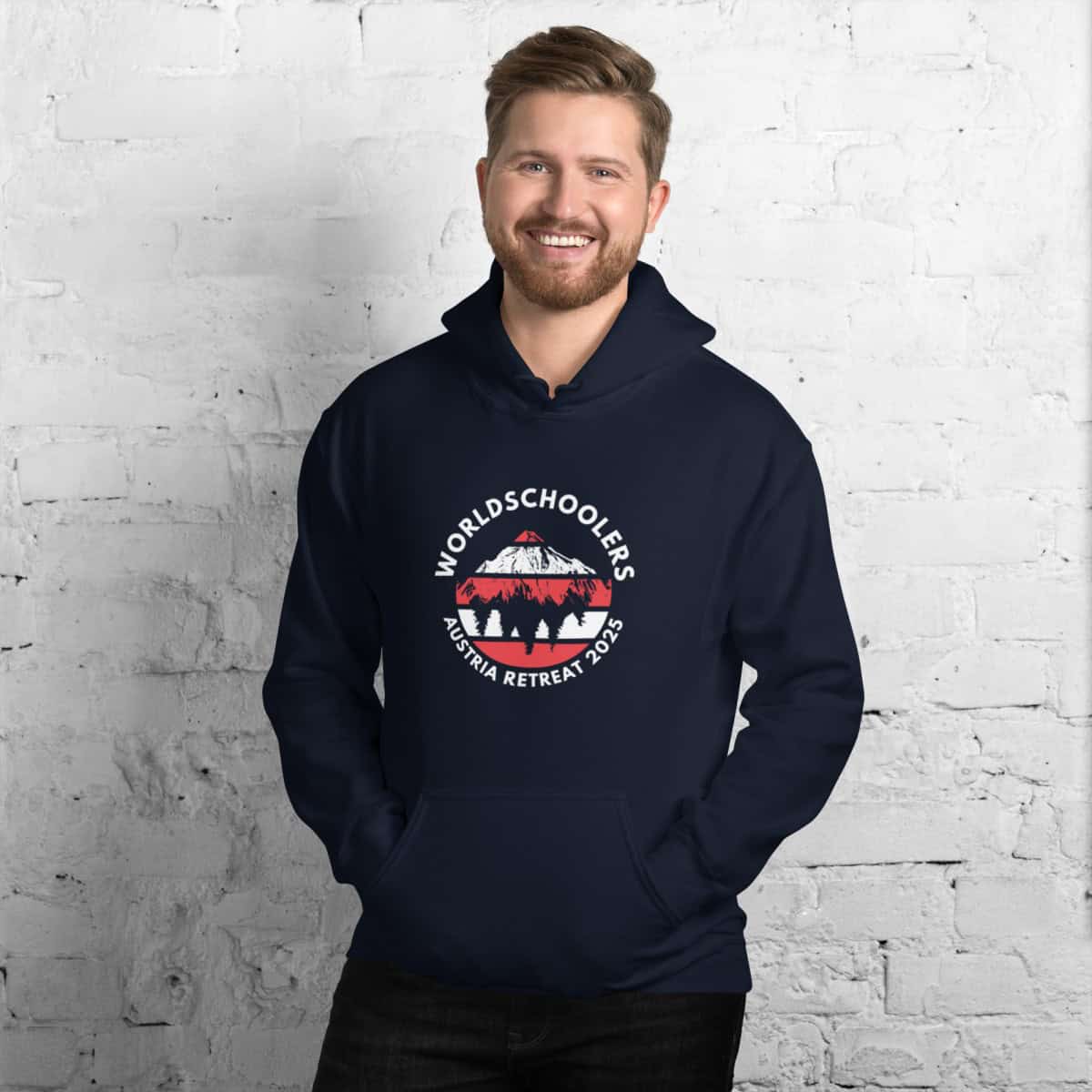 Austria 2025 | Official Red logo - White Font | Unisex Hoodie