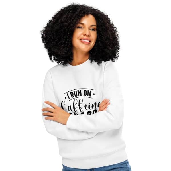 Caffeine Chaos Cuss Words | Unisex organic mid-weight sweatshirt