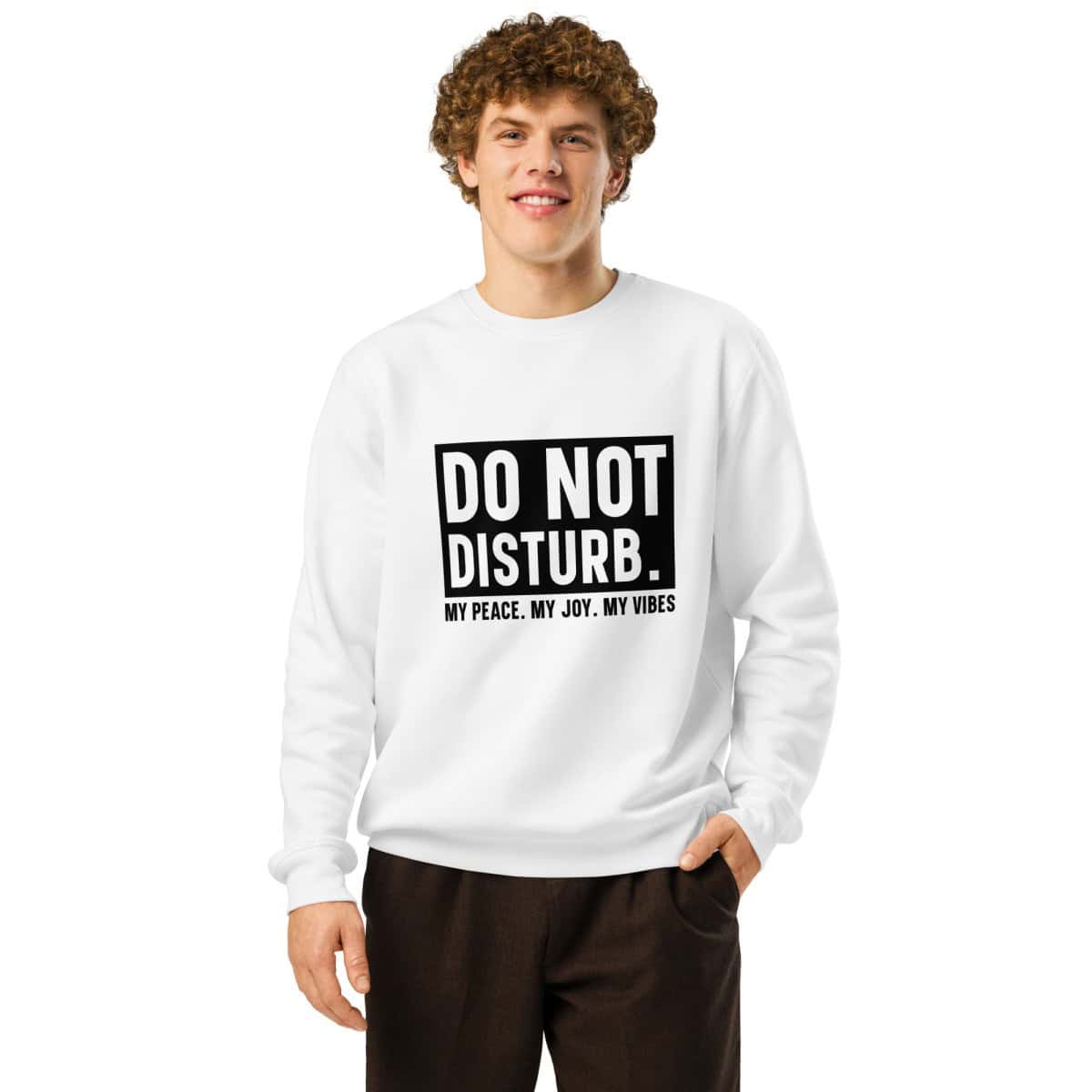 Do Not Disturb | Unisex organic mid-weight sweatshirt