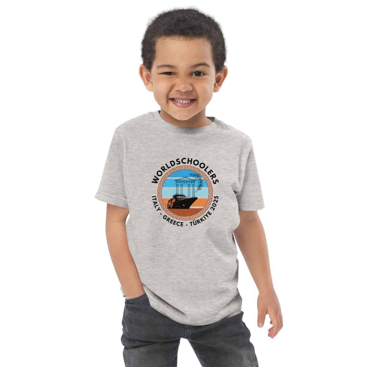 Toddler jersey t-shirt | Black Font | Italy - Greece - Türkiye 2025