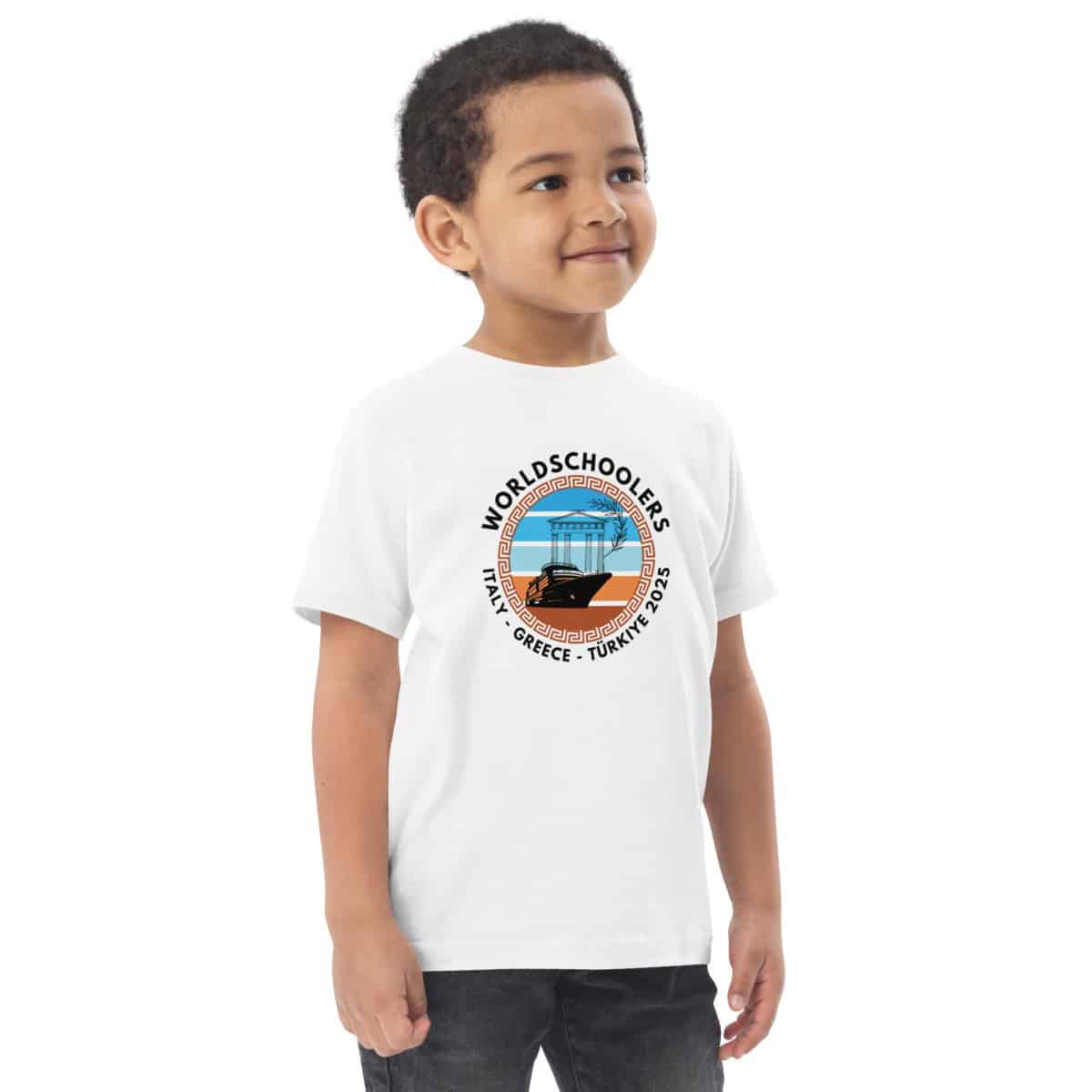 Toddler jersey t-shirt | Black Font | Italy - Greece - Türkiye 2025