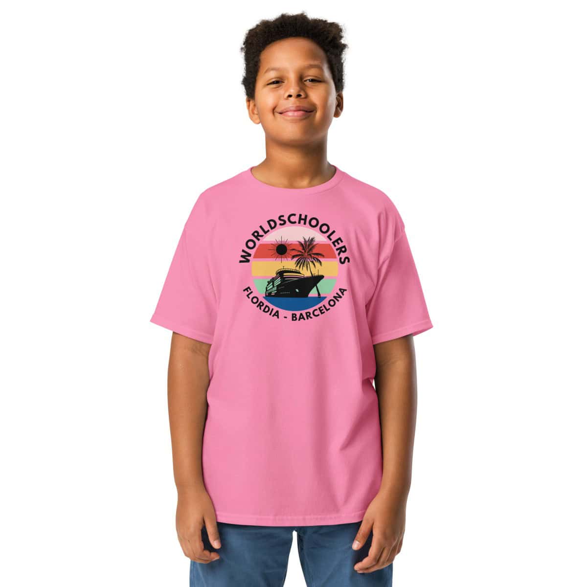 Mardi Gras Transatlantic 2025 | Youth classic tee | Black Font