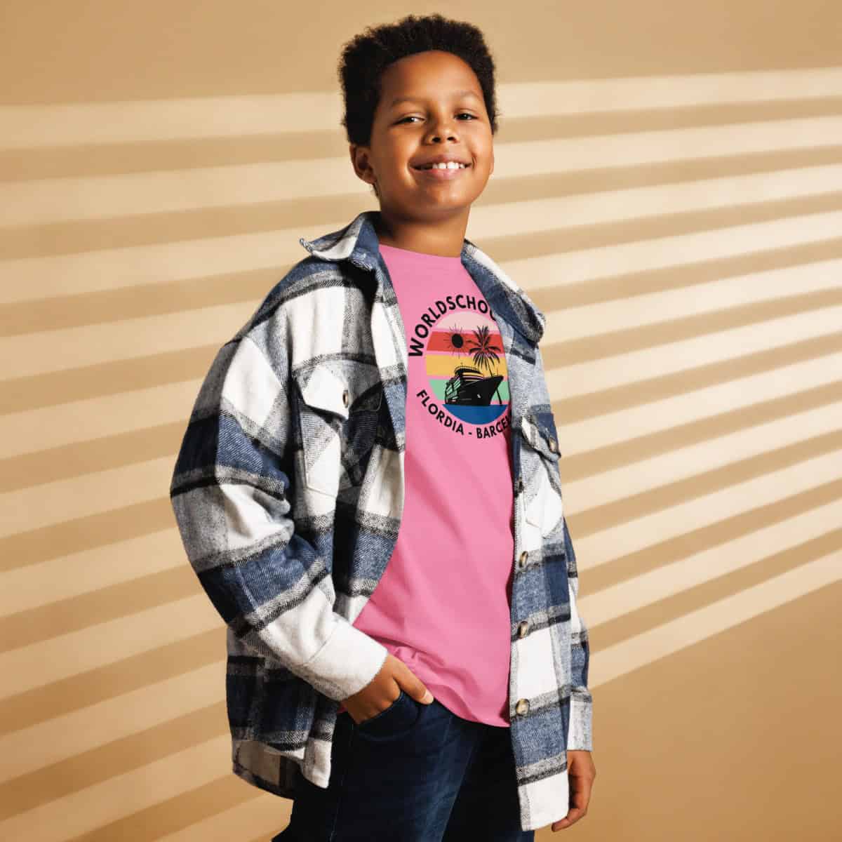 Mardi Gras Transatlantic 2025 | Youth classic tee | Black Font