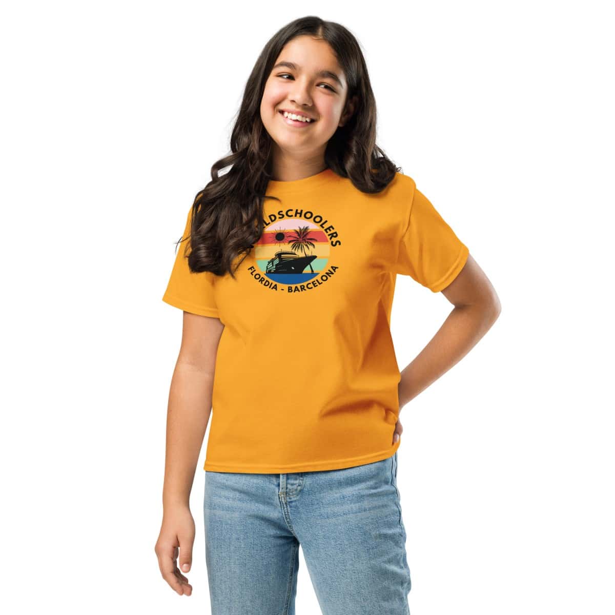Mardi Gras Transatlantic 2025 | Youth classic tee | Black Font