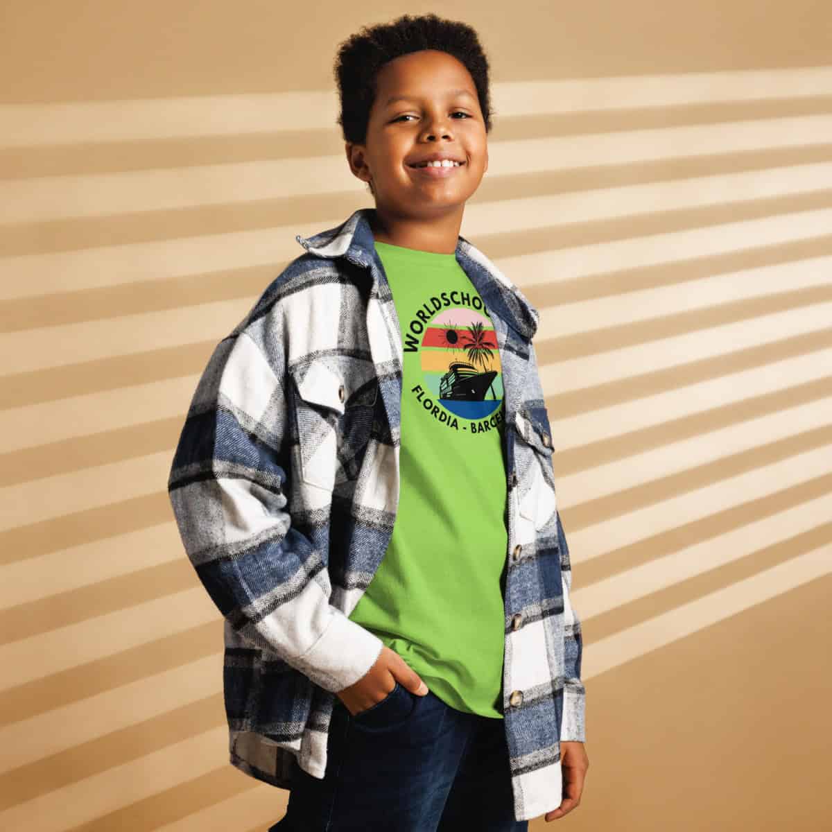 Mardi Gras Transatlantic 2025 | Youth classic tee | Black Font