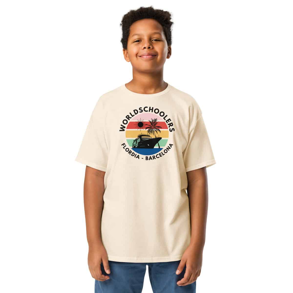 Mardi Gras Transatlantic 2025 | Youth classic tee | Black Font