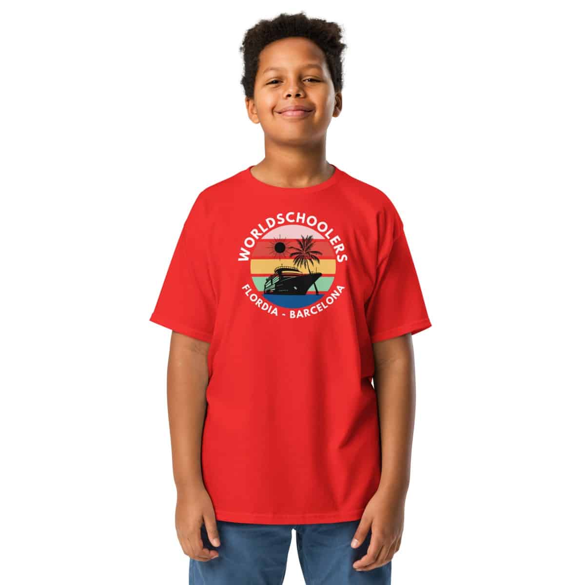 Mardi Gras Transatlantic 2025 | Youth classic tee | White Font