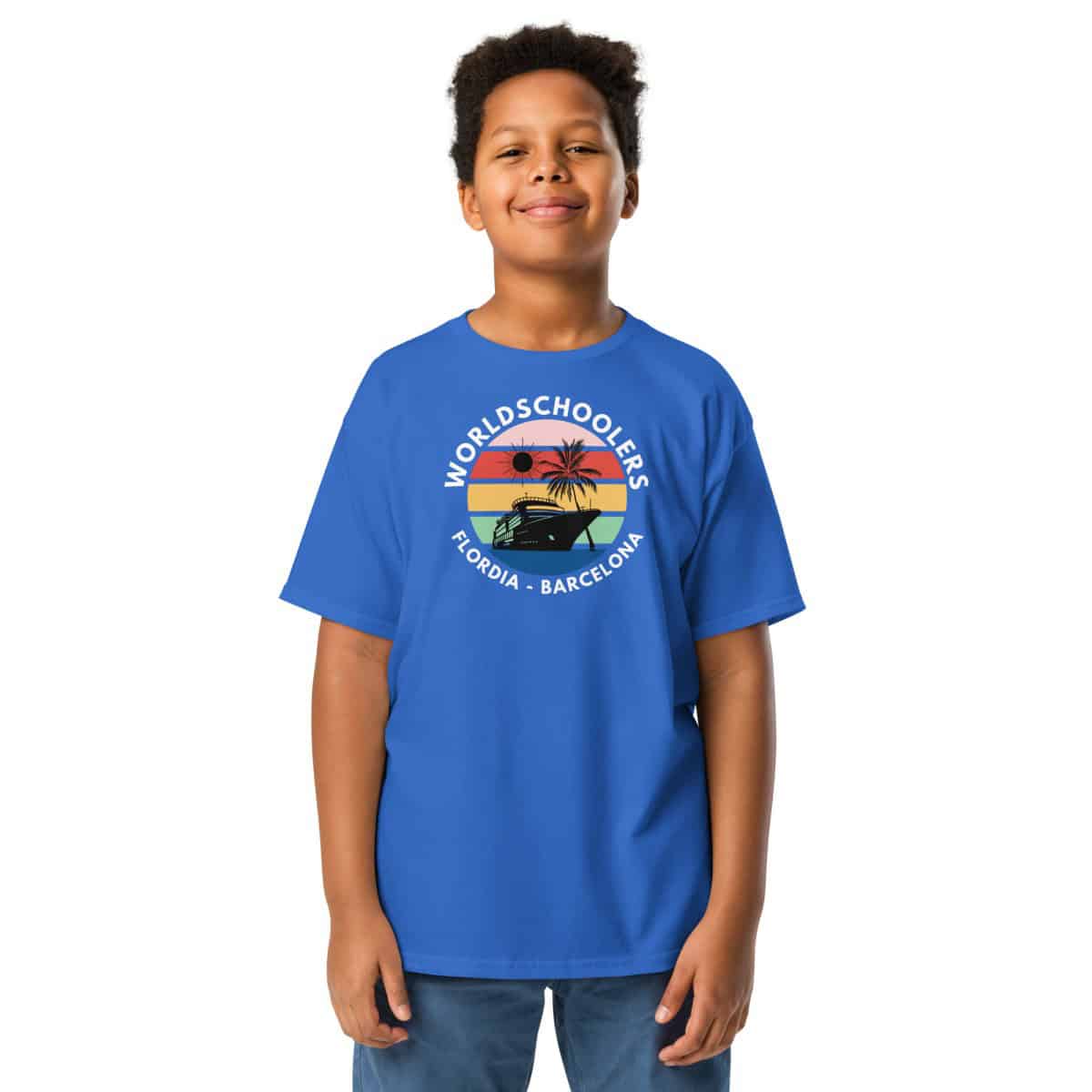 Mardi Gras Transatlantic 2025 | Youth classic tee | White Font