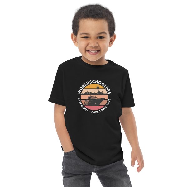 Toddler Jersey T-Shirt | White Font | Barcelona - Cape Town 2025