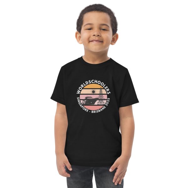 Toddler Jersey T-Shirt | White Font | Singapore - Brisbane 2025