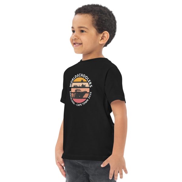 Toddler Jersey T-Shirt | White Font | Barcelona - Cape Town 2025