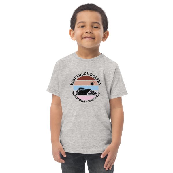 Toddler Jersey T-Shirt | Black Font | Barcelona - Bali 2025