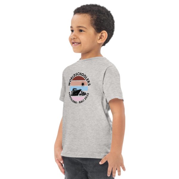 Toddler Jersey T-Shirt | Black Font | Barcelona - Bali 2025