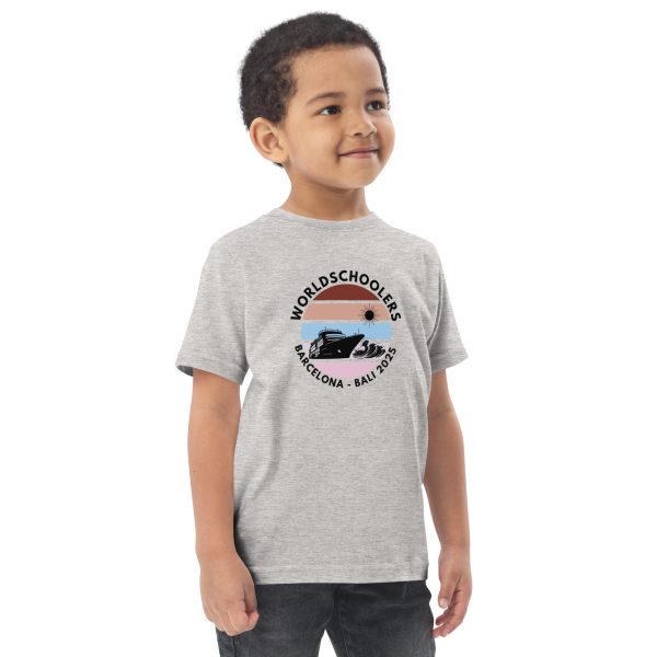 Toddler Jersey T-Shirt | Black Font | Barcelona - Bali 2025