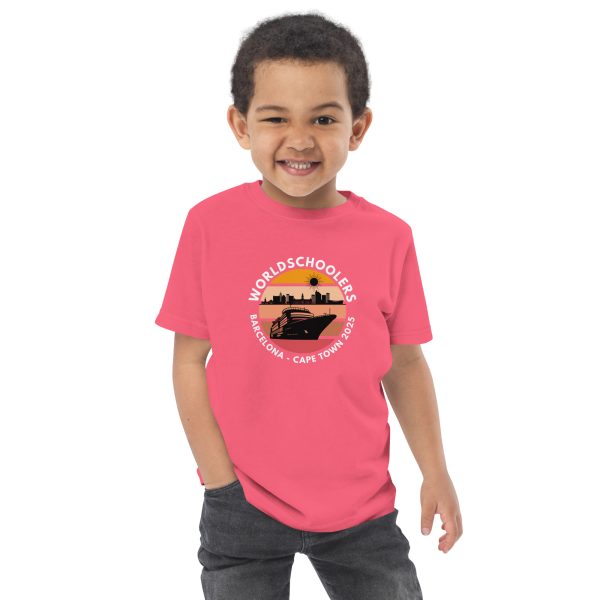 Toddler Jersey T-Shirt | White Font | Barcelona - Cape Town 2025