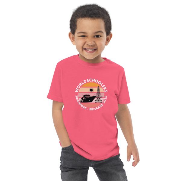 Toddler Jersey T-Shirt | White Font | Singapore - Brisbane 2025