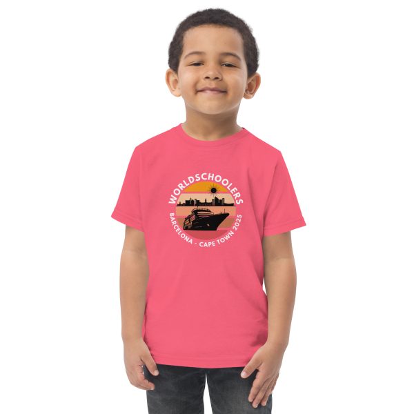 Toddler Jersey T-Shirt | White Font | Barcelona - Cape Town 2025