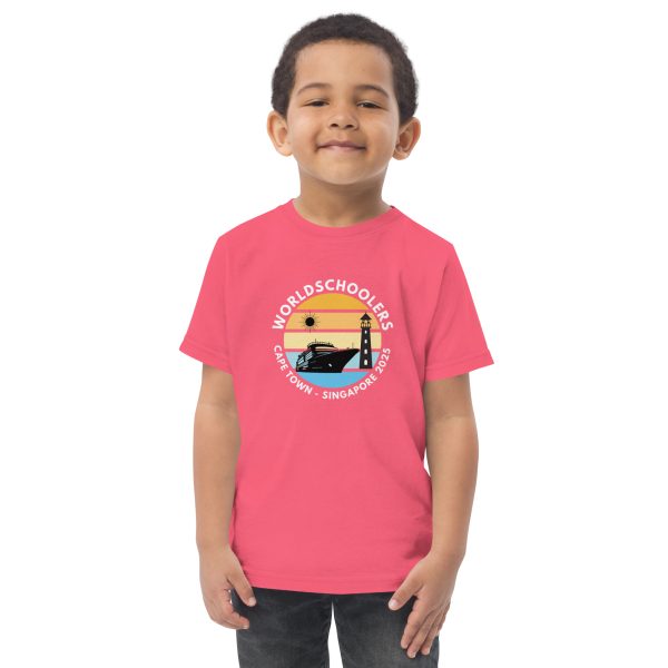 Toddler Jersey T-Shirt | White Font | Cape Town - Singapore 2025