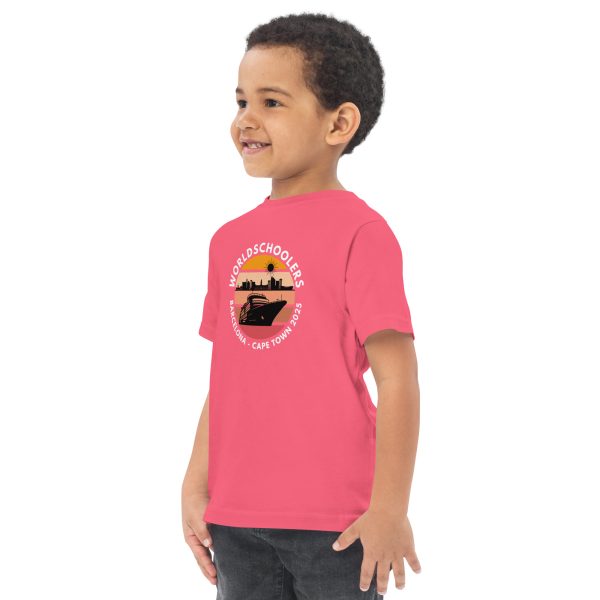 Toddler Jersey T-Shirt | White Font | Barcelona - Cape Town 2025