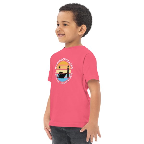 Toddler Jersey T-Shirt | White Font | Cape Town - Singapore 2025