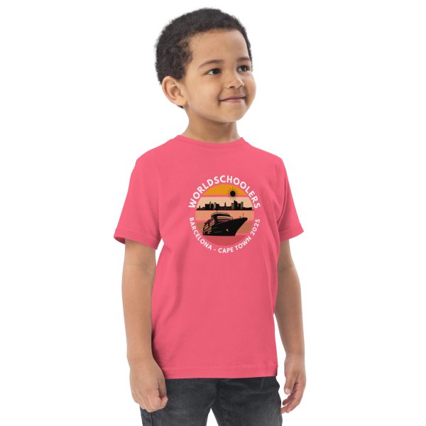 Toddler Jersey T-Shirt | White Font | Barcelona - Cape Town 2025