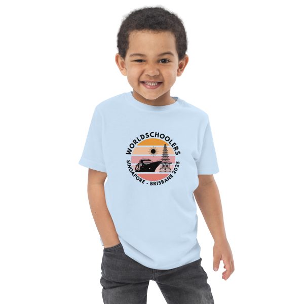 Toddler Jersey T-Shirt | Black Font | Singapore - Brisbane 2025