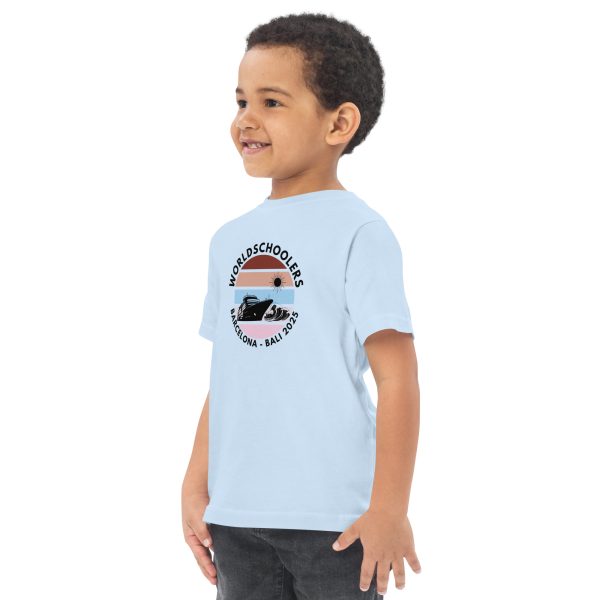Toddler Jersey T-Shirt | Black Font | Barcelona - Bali 2025