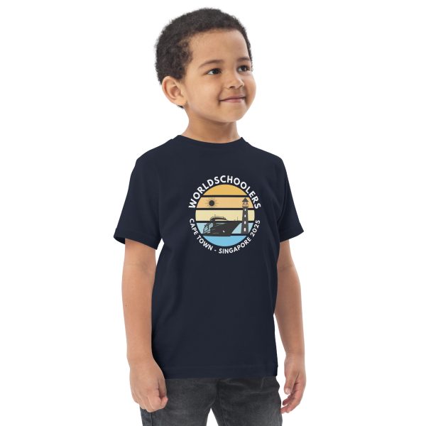 Toddler Jersey T-Shirt | White Font | Cape Town - Singapore 2025