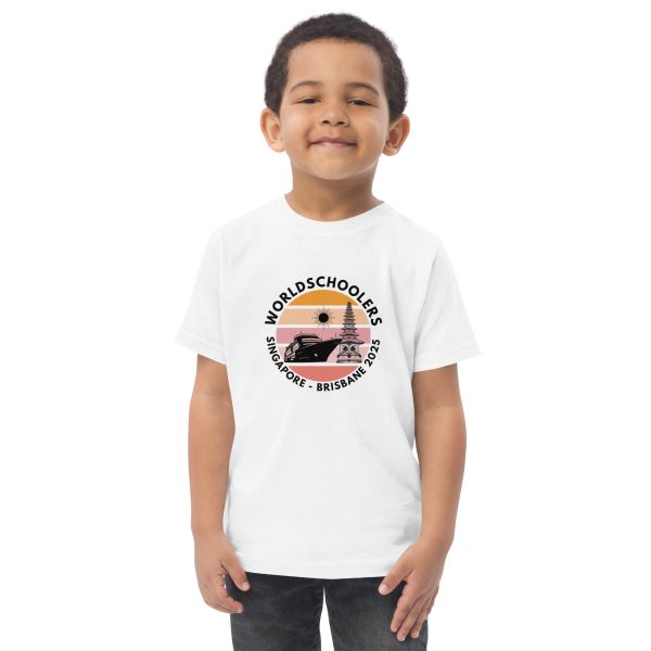 Toddler Jersey T-Shirt | Black Font | Singapore - Brisbane 2025