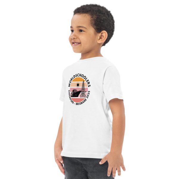Toddler Jersey T-Shirt | Black Font | Singapore - Brisbane 2025
