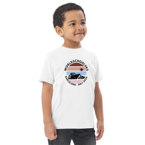 Toddler Jersey T-Shirt | Black Font | Barcelona - Bali 2025