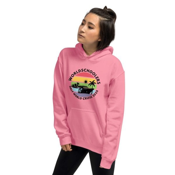 Unisex Hoodie | Black Font | Half World Cruise 2025