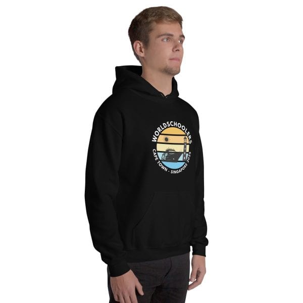 Unisex Hoodie | White Font | Cape Town - Singapore 2025
