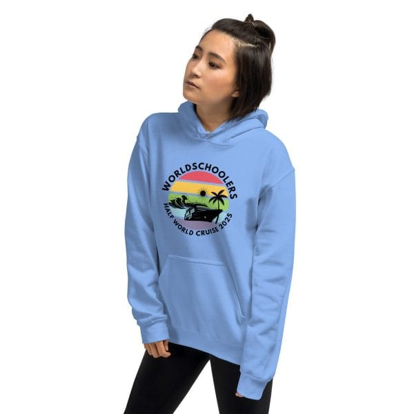 Unisex Hoodie | Black Font | Half World Cruise 2025