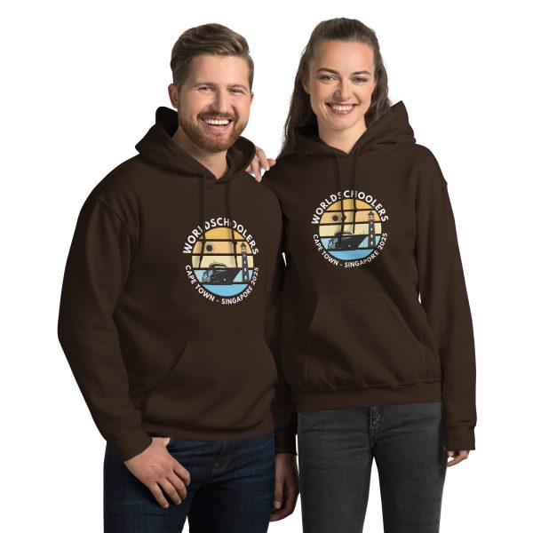 Unisex Hoodie | White Font | Cape Town - Singapore 2025