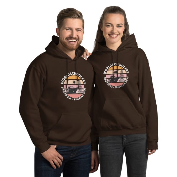 Unisex Hoodie | White Font | Singapore - Brisbane 2025
