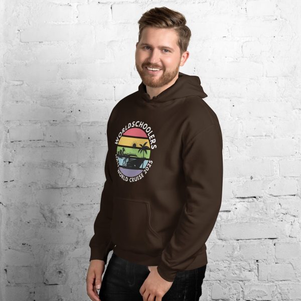 Unisex Hoodie | White Font | Half World Cruise 2025