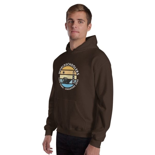 Unisex Hoodie | White Font | Cape Town - Singapore 2025