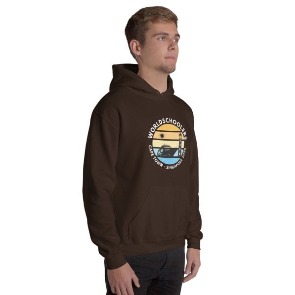 Unisex Hoodie | White Font | Cape Town - Singapore 2025