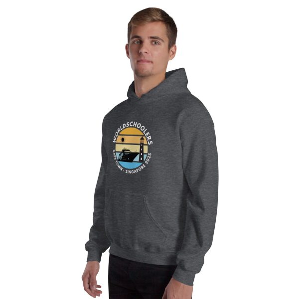 Unisex Hoodie | White Font | Cape Town - Singapore 2025